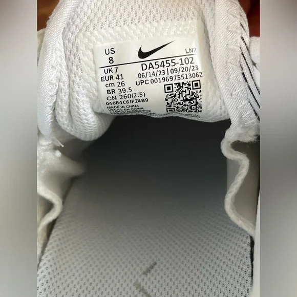 Nike Vapor Edge Speed 360 2 ‘White Silver’ (size mens 8/wmns 9.5)
